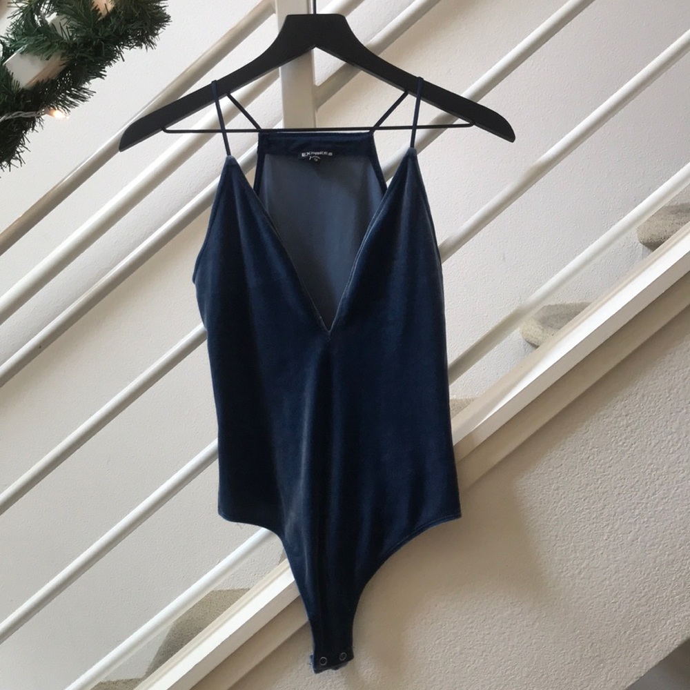 Express velvet bodysuit
